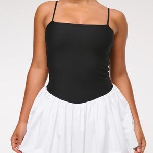 Abercrombie YPB sculptLUX Bubble Hem Mini Dress